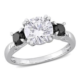 Diamond Classics(tm) 10kt. 3-Stone Black Diamond Ring