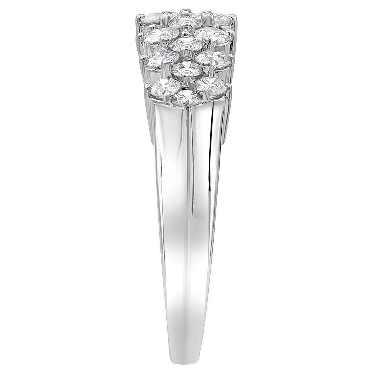 Nova Star White Gold Multi Row Lab Grown Diamond Ring
