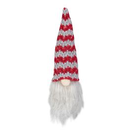 Northlight 8in. LED Red & Grey Gnome Head Christmas Ornament
