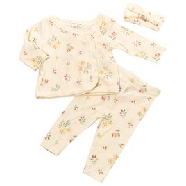 Baby Girl (NB-9M) Willow & Whimsy(R)  3pc. Floral Take Me Home Set