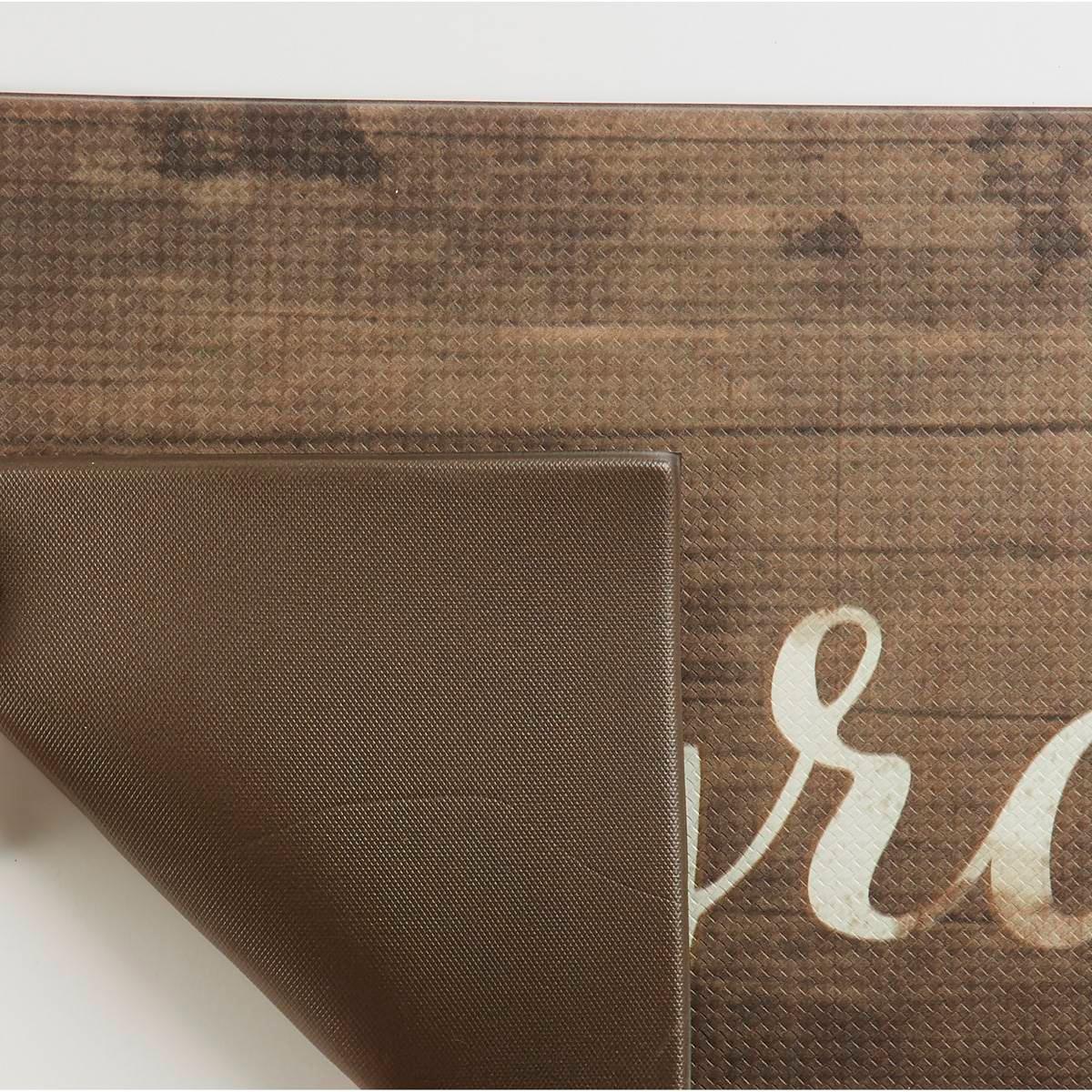 J&V Textiles Cloud Comfort "Grateful" Anti-Fatigue Kitchen Mat