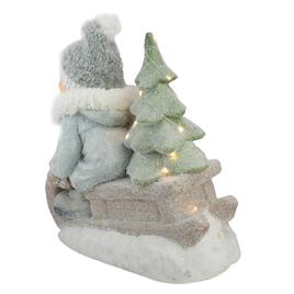 Northlight Seasonal 15in. Lighted Boy on a Sled Christmas Figure
