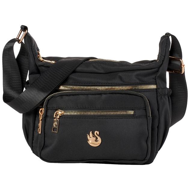 Gloria Vanderbilt Solid Multi-Compartment 4-Zip Hobo