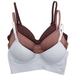 Womens Danskin 3pk Seamless Moled Underwire Bra DS3951-3PKS