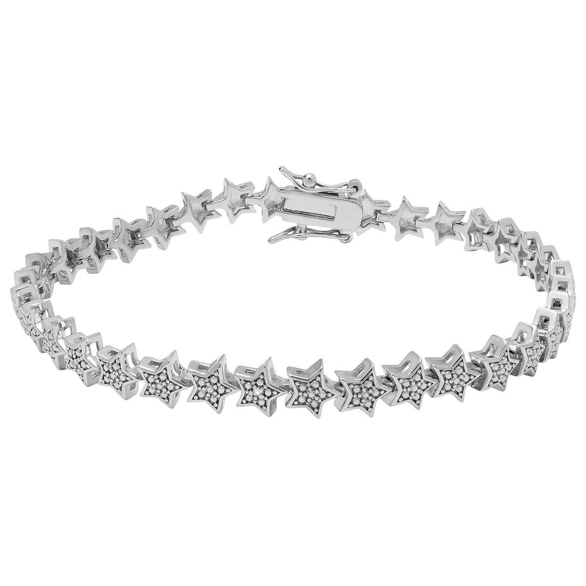 Accents by Gianni Argento Diamond Accent Star Tennis Bracelet