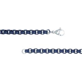 Mens Lynx Stainless Steel Acrylic Box Chain Bracelet