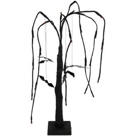 Northlight Seasonal 24in. LED Black Glittered Willow Tree