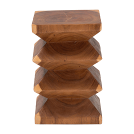 bali & pari Malati Solid Suar Wood End Table