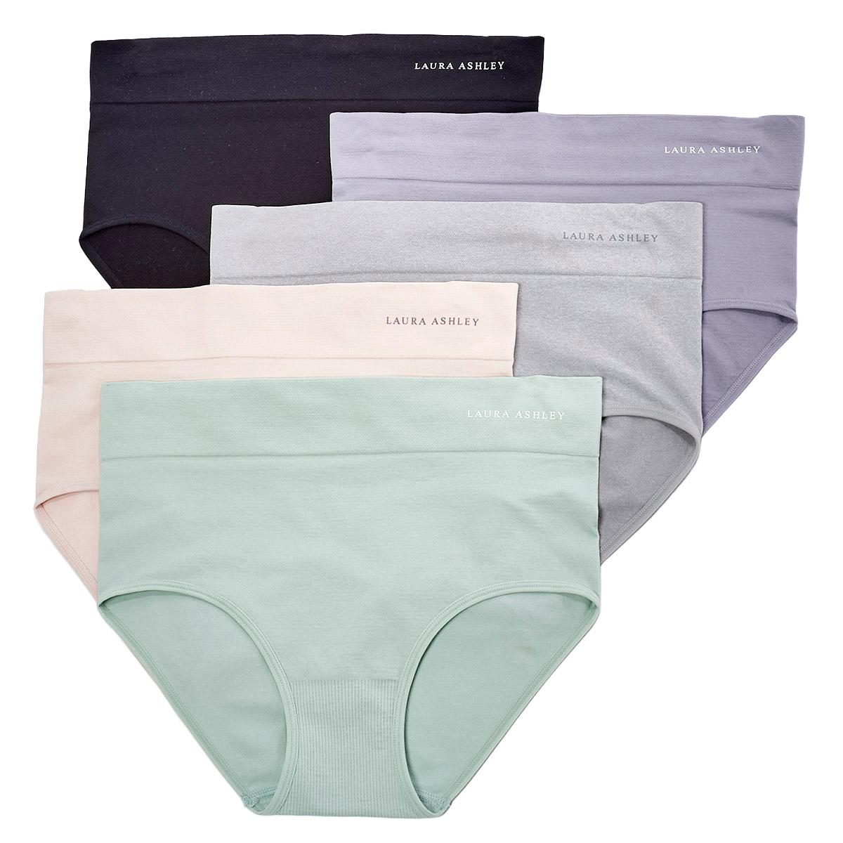 Womens Laura Ashley® 5pk Brief Panties - LS5116-5PKN