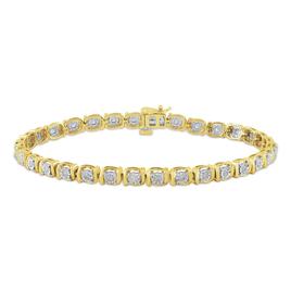 Nova Star(R) Gold over Sterling Silver Lab Grown Diamond Bracelet