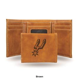 Mens NBA San Antonio Spurs Faux Leather Trifold Wallet