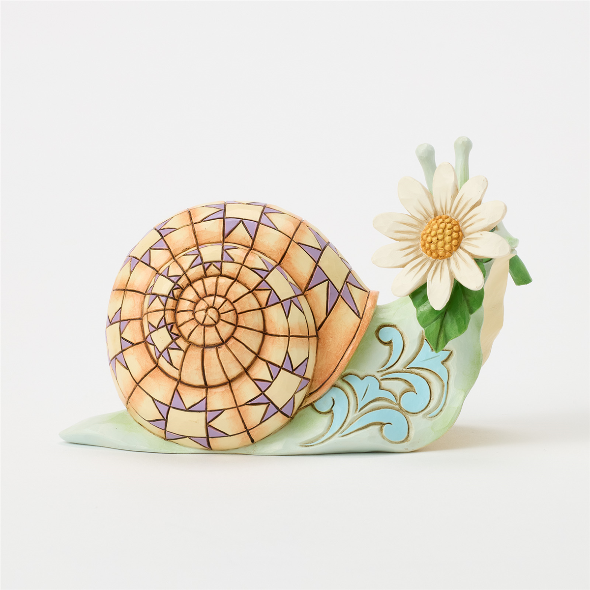 Jim Shore Heartwood Creek Snail with Daisy Flower Figurine