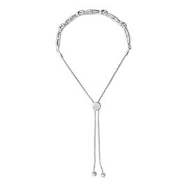Haus of Brilliance Sterling Silver 1/10ctw. Diamond X Bracelet