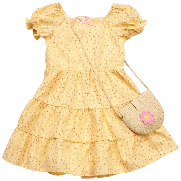 Girls (4-6x) Sweet Butterfly® Woven Floral Dress w/ Bag