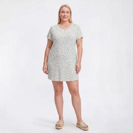 Plus Size Laura Ashley(R) Short Sleeve Cherries & Hearts Nightshirt