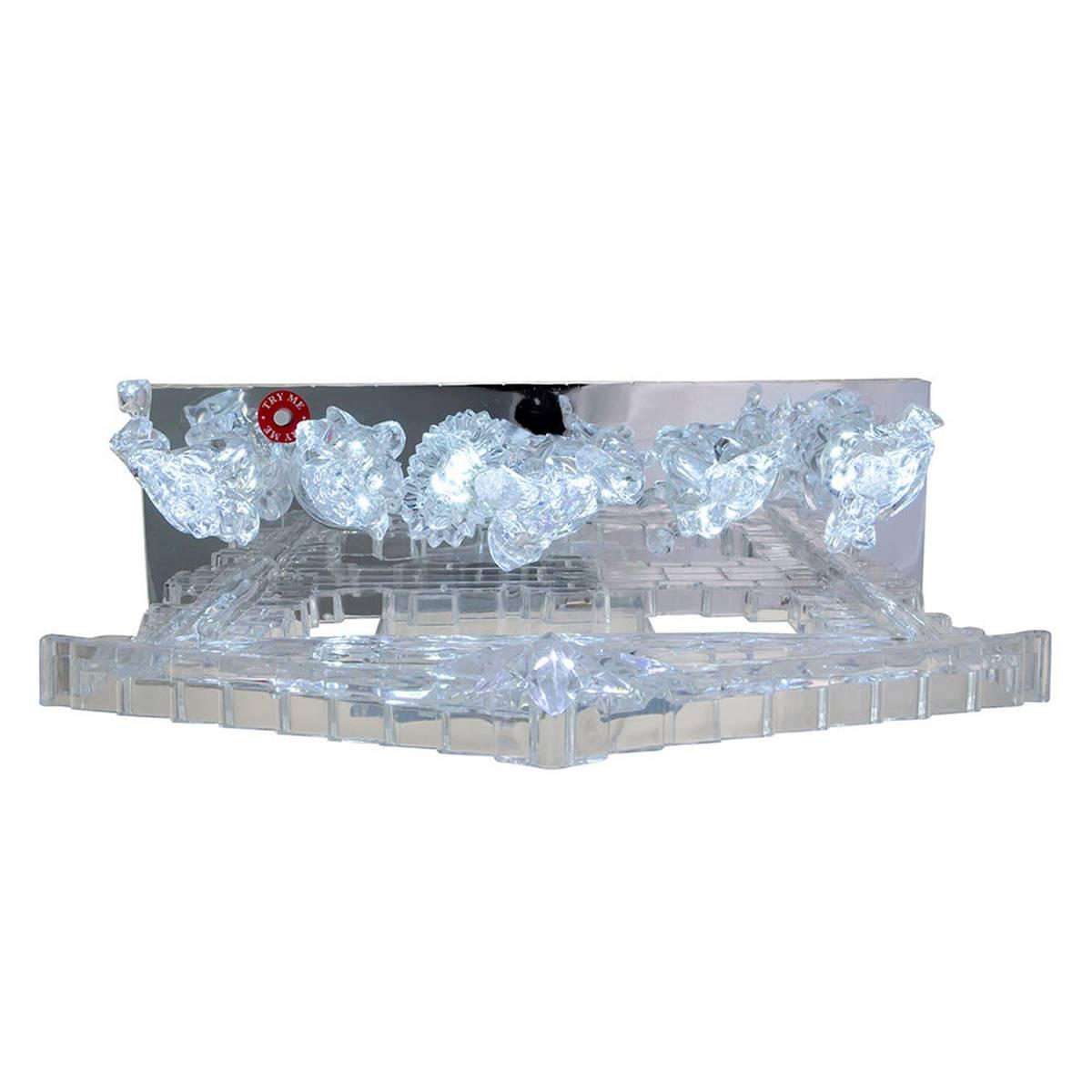 Kurt S. Adler 8.7in. Light-Up LED Musical Nativity Scene