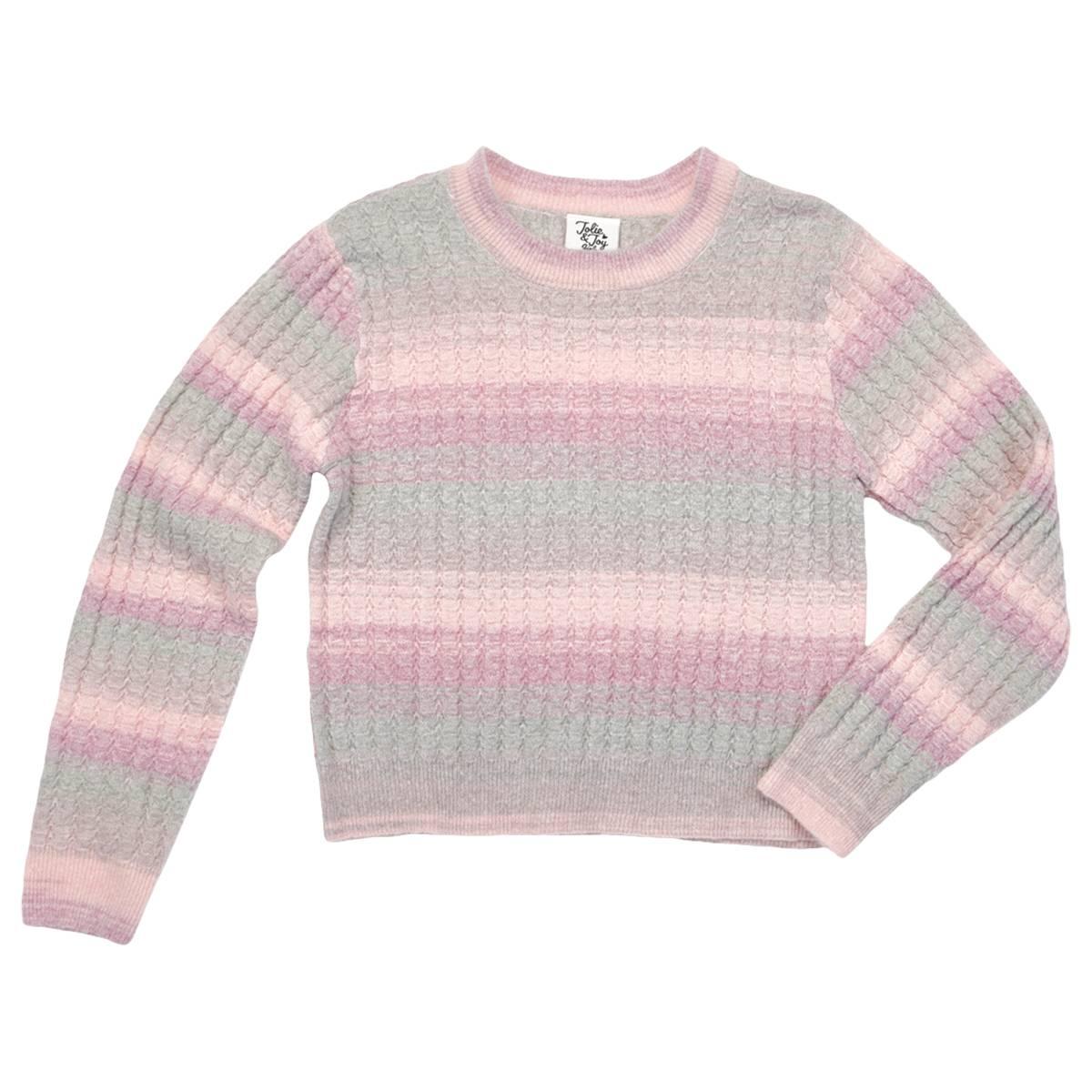 Girls (7-16) Jolie & Joy Long Sleeve Ombre Stripe Sweater