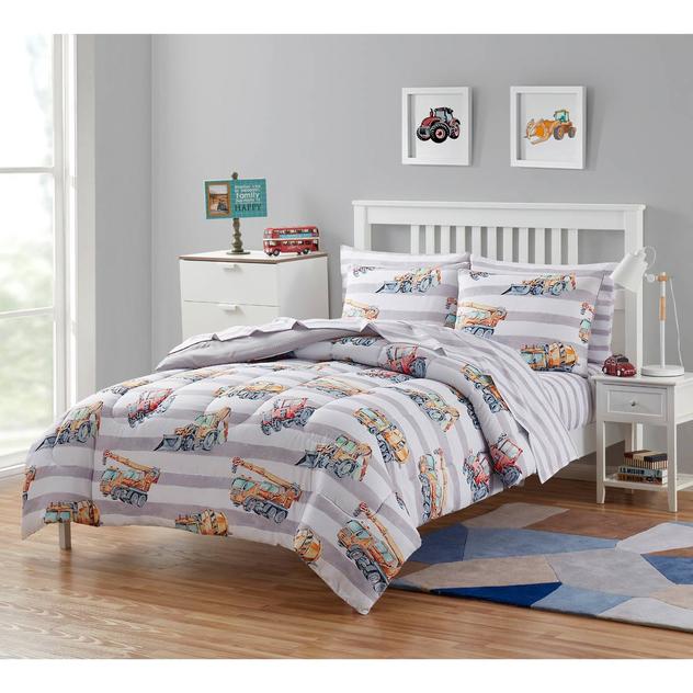 Sweet Home Collection Kids Trucks 7pc. Bed in a Bag Set