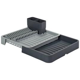 Kitchen Details Expandable Dish Rack W/Utensil Holder