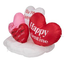 Northlight Seasonal 5' Inflatable Valentine's Day Hearts Decor