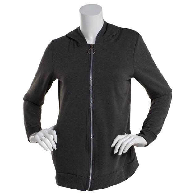 Womens Feathers Maternity Long Sleeve Full Zip Hoodie
