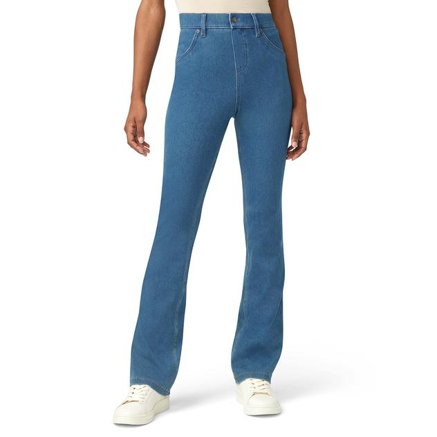 Womens HUE® Ultra-Soft Denim Boot Cut Leggings - Medium Wash