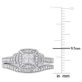 Diamond Classics™ 1/3ctw. Princess Diamond Bridal Ring Set