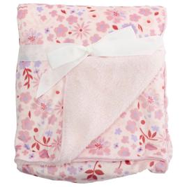 Rene Rofe(R) Reversible Floral Plush Sherpa Blanket
