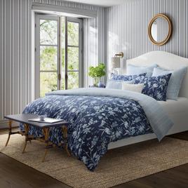 Laura Ashley Branch Toile Cotton Reversible Duvet Cover Set