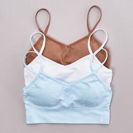 Girls Limited Too(tm) 3pk. Seamless Floral/Solid Bralettes