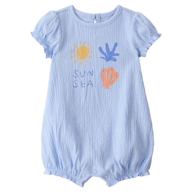 Baby Girl (NB-12M) Carter's® Sun Sea Short Sleeve Romper