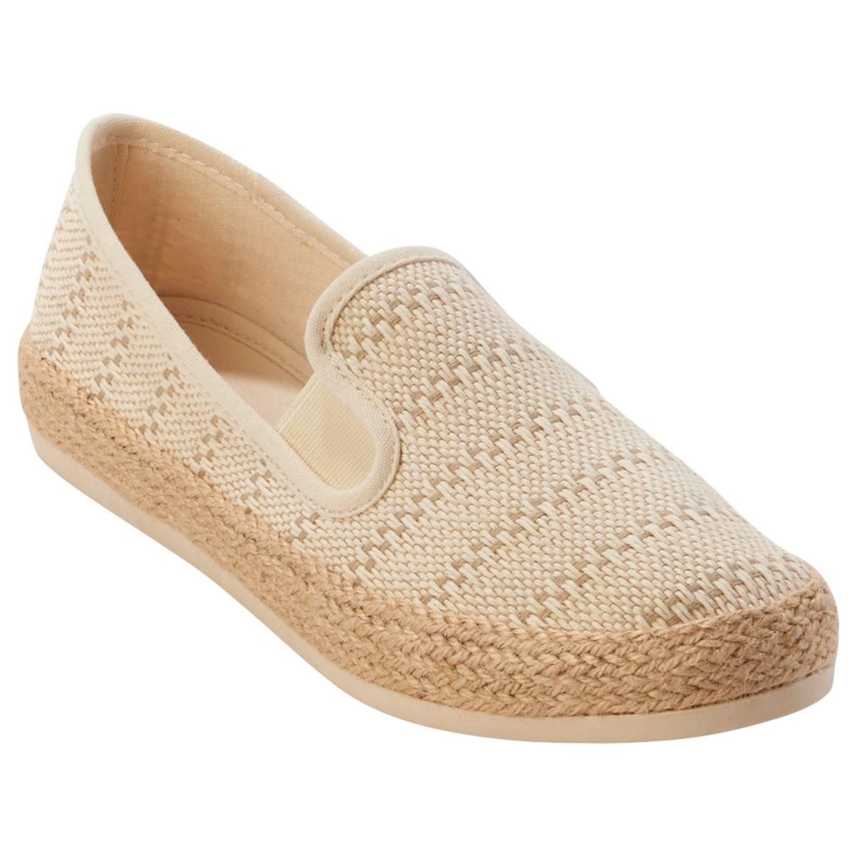 Womens Esprit Nadine Espadrille Fashion Sneakers - Cream Crochet