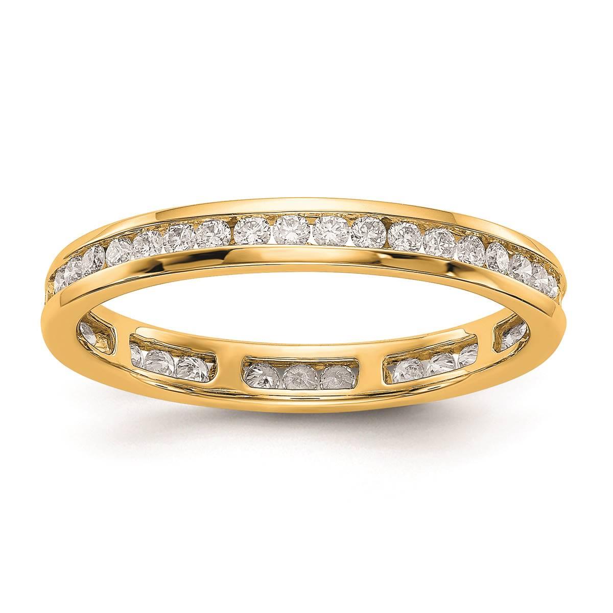 Pure Fire 14kt. Yellow Gold Lab Grown 1/2ctw. Eternity Band