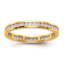 Pure Fire 14kt. Yellow Gold Lab Grown 1/2ctw. Eternity Band