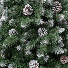 National Tree 7.5ft Oakley Hills Snow Christmas Tree w/ Pinecones