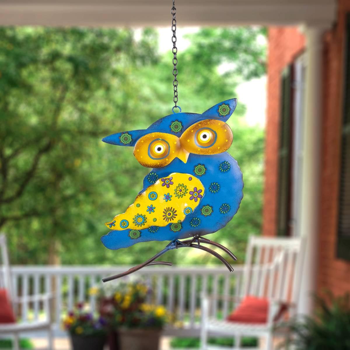 Northlight Seasonal 7.75in. Metal Owl Outdoor Wall Hanging