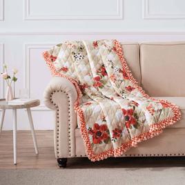Greenland Home Fashions(tm) Wheatly Gingham Reversible Quilted Throw