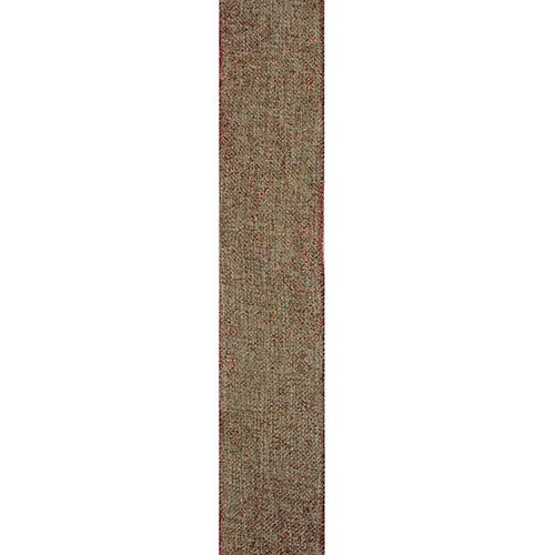Northlight 12pk. Beige & Red Trim Wired Christmas Craft Ribbon