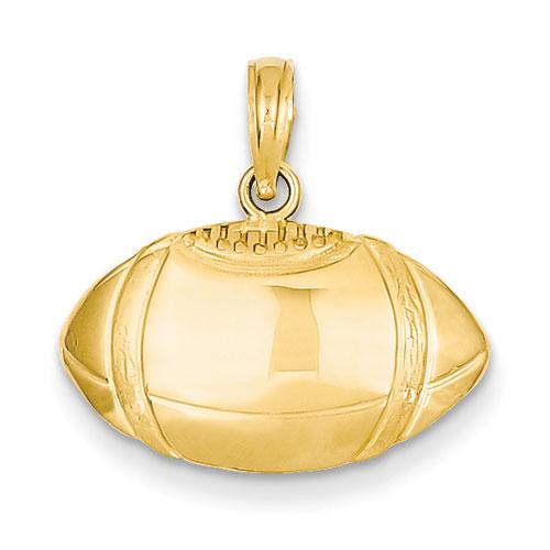 Gold Classics(tm) 14k. Football Profile Pendant
