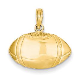 Gold Classics(tm) 14k. Football Profile Pendant