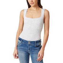 Juniors Wallflower Square Neck Padded Cup Tank Top