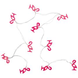 Northlight Seasonal 10-Count LED Pink Flamingo Fairy Lights
