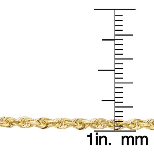 Gold Classics™ 10kt. Gold Semi Solid Rope Necklace