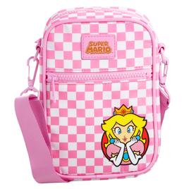 Bioworld Princess Peach Checkered Crossbody