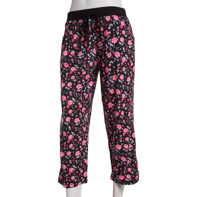Womens René Rofé® Ditsy Floral Capri Pajama Pants