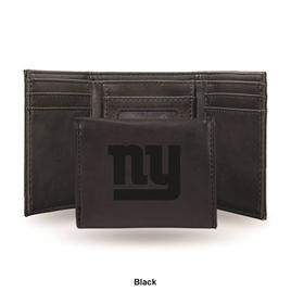 Mens NFL New York Giants Faux Leather Trifold Wallet