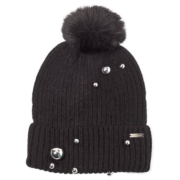 Womens Steve Madden Dome Studs Beanie