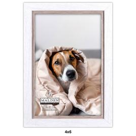 Malden Two-Tone White & Taupe Frame