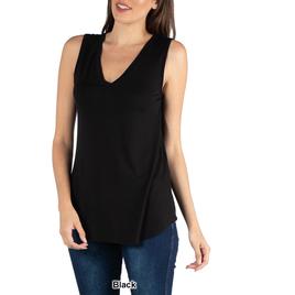Womens 24/7 Comfort Apparel V-Neck Tunic Tank