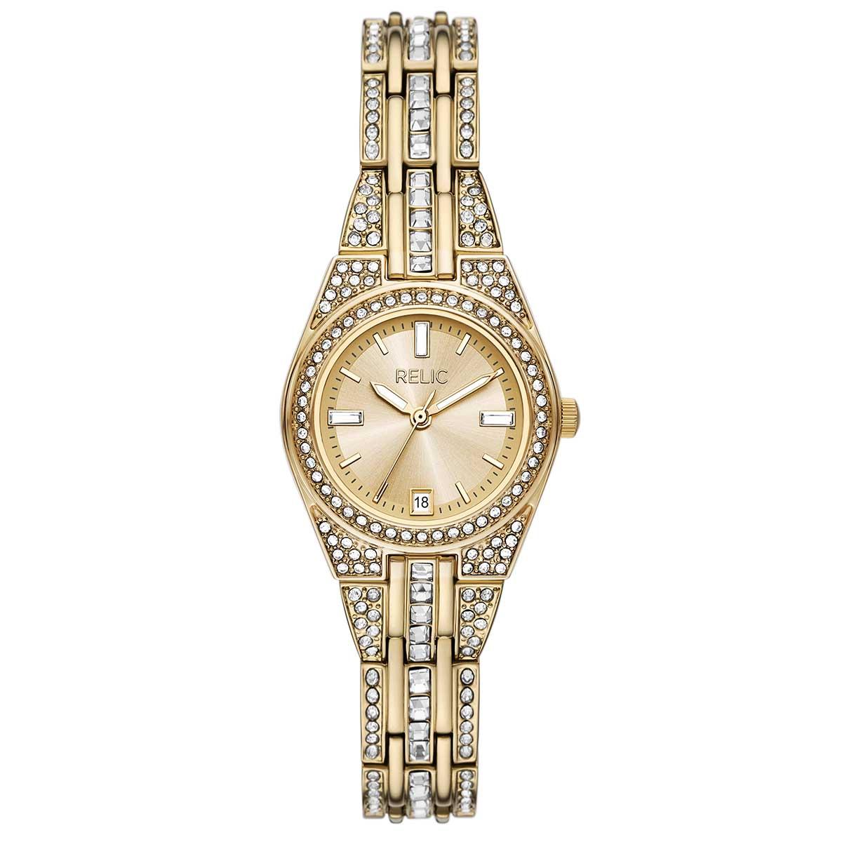 Womens RELIC by Fossil Queen''s Court Pave Watch - ZR12672